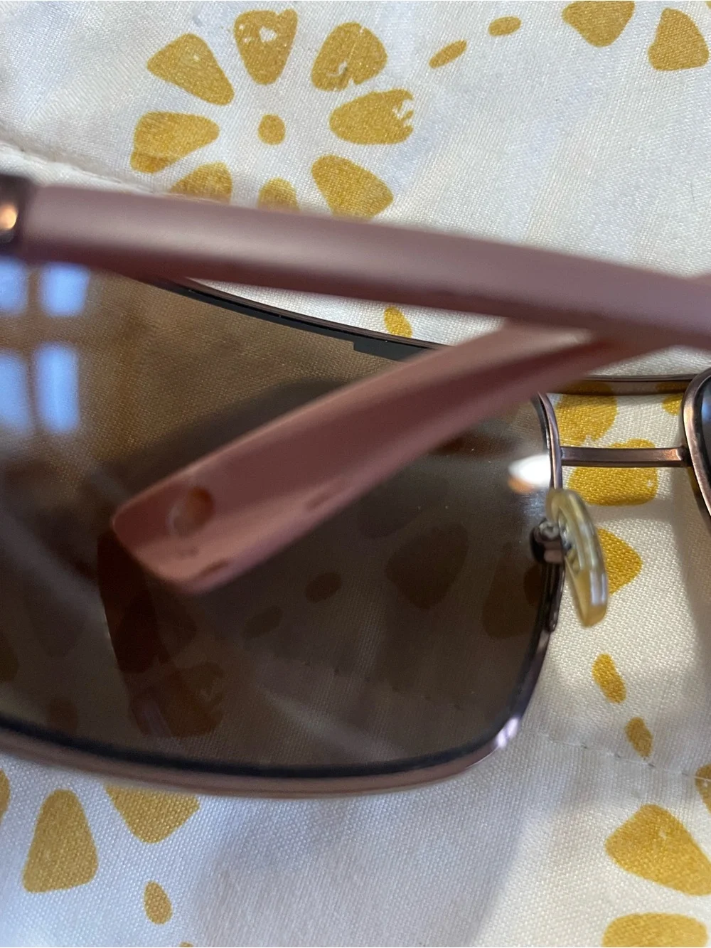 Air Force Mauve Brown Aviator Sunglasses for Men
